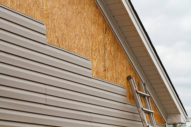 Professional Siding Replacement technician working in Bausman, PA